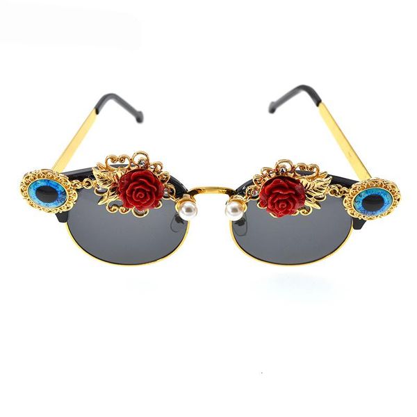 sunglasses charm cat eye baroque vintage brand designer rose flowers for fashion women women's eyeglasses, White;black
sunglasses charm cat eye baroque vintage brand designer rose flowers for fashion women women's eyeglasses, White;black