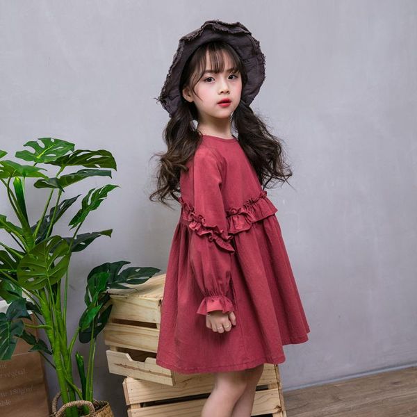 girl's dresses 2021 spring pattern korean girls dress cotton lace fold solid color floral princess fashion children's clothing kid, Red;yellow
girl's dresses 2021 spring pattern korean girls dress cotton lace fold solid color floral princess fashion children's clothing kid, Red;yellow