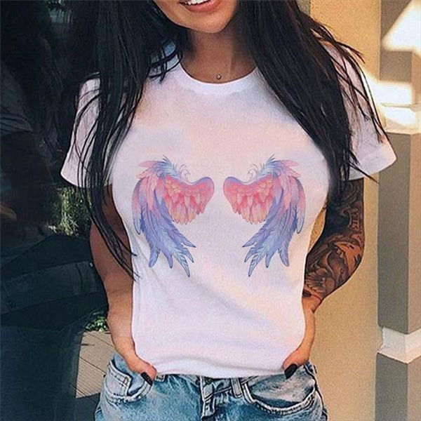 colorful and black wings mens t shirts print with angel devil men womens chest, White;black
colorful and black wings mens t shirts print with angel devil men womens chest, White;black