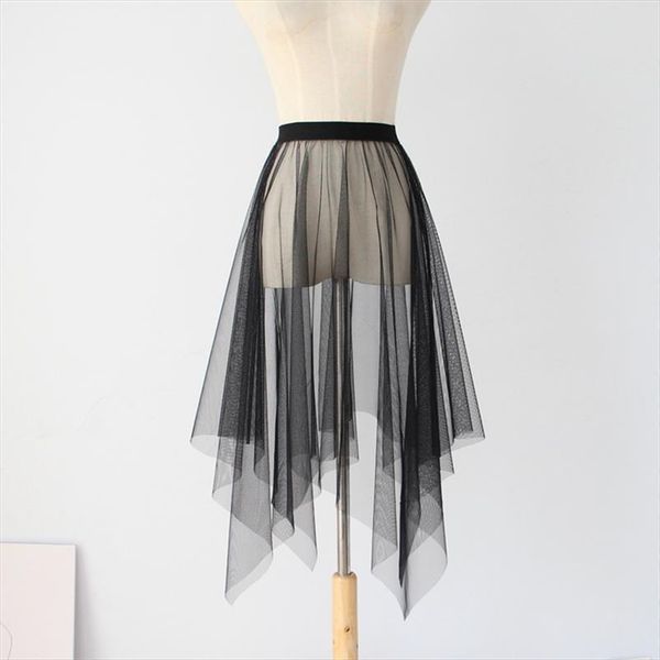 korean spring summer asymmetrical mesh womens skirt casual fashion high waist tulle single layer transparent black
korean spring summer asymmetrical mesh womens skirt casual fashion high waist tulle single layer transparent black