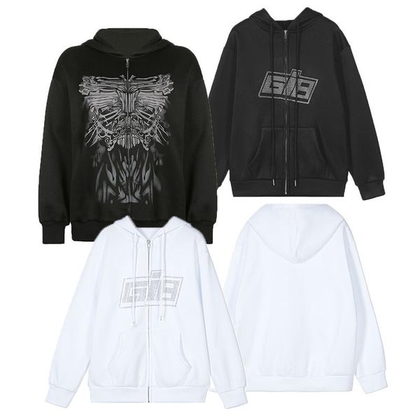 men's hoodies & sweatshirts streetwear loose long sleeve harajuku style men y2k fashion cool high street sportswear oversized tracksuit, Black 
men's hoodies & sweatshirts streetwear loose long sleeve harajuku style men y2k fashion cool high street sportswear oversized tracksuit, Black