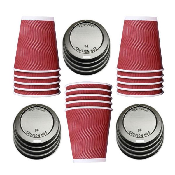 disposable cups & straws 50pcs double layer coffee insulation takeaway threaded paper cup with lid (rosy)
disposable cups & straws 50pcs double layer coffee insulation takeaway threaded paper cup with lid (rosy)