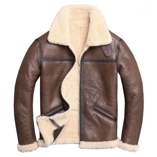 men's leather & faux 2021 brown men smart casual large size xxxxl genuine sheepskin winter warm fashion natural shearling coat, Black
men's leather & faux 2021 brown men smart casual large size xxxxl genuine sheepskin winter warm fashion natural shearling coat, Black