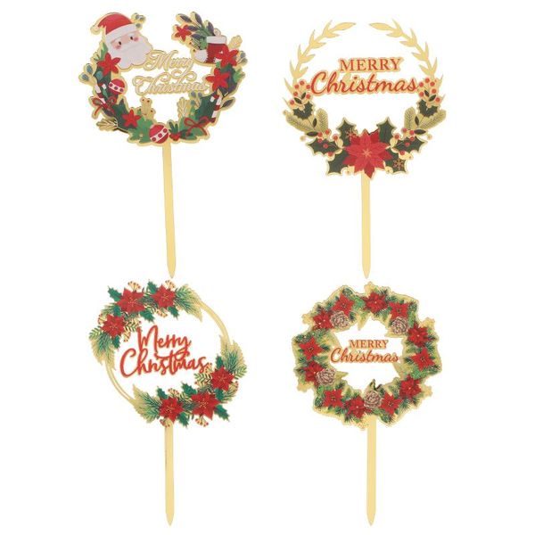 other festive & party supplies 4pcs xmas acrylic cake inserting ornaments decorative insert cards decor
other festive & party supplies 4pcs xmas acrylic cake inserting ornaments decorative insert cards decor
