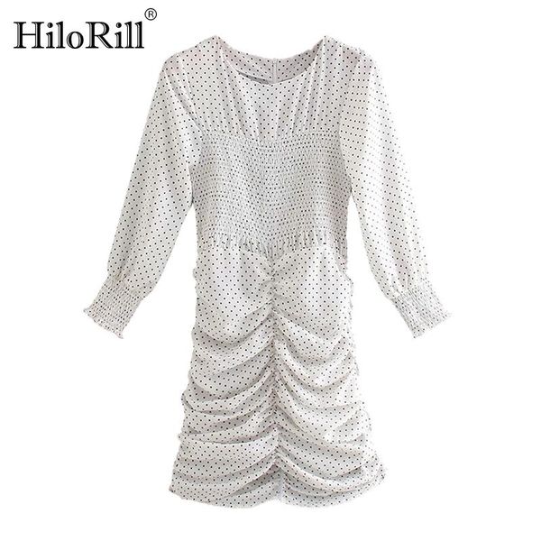 hilorill polka dot bodycon dress o neck party mini lady pleated sheath beach autumn spring ropa de mujer 2021 casual dresses, Black;gray
hilorill polka dot bodycon dress o neck party mini lady pleated sheath beach autumn spring ropa de mujer 2021 casual dresses, Black;gray