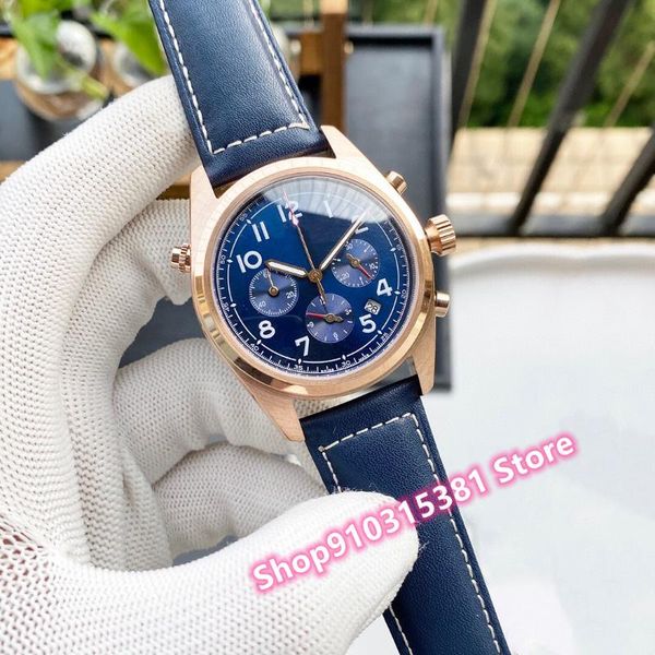 wristwatches classic brand multi-function quartz watch men stainless steel geometric number watches blue leather clock 42mm waterproof, Slivery;brown
wristwatches classic brand multi-function quartz watch men stainless steel geometric number watches blue leather clock 42mm waterproof, Slivery;brown