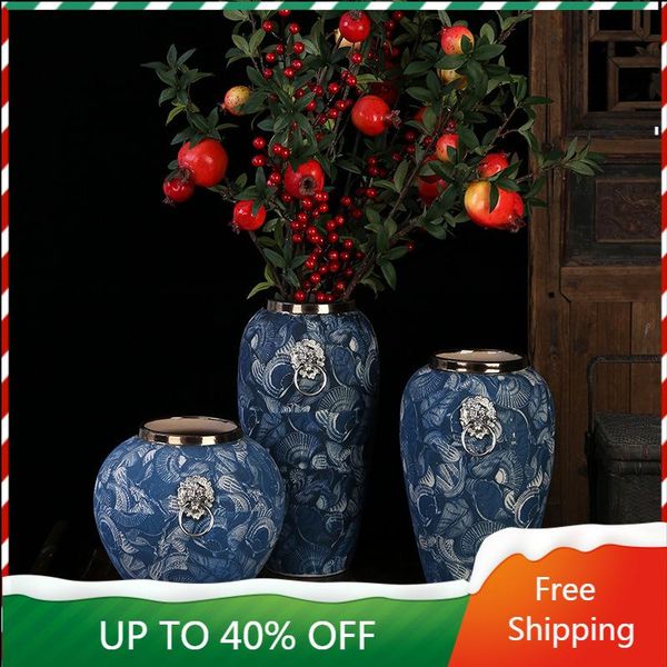 vases chinese ceramic blue retro vase decoration home vintage porcelain luxury tall floreros flower 50hp
vases chinese ceramic blue retro vase decoration home vintage porcelain luxury tall floreros flower 50hp