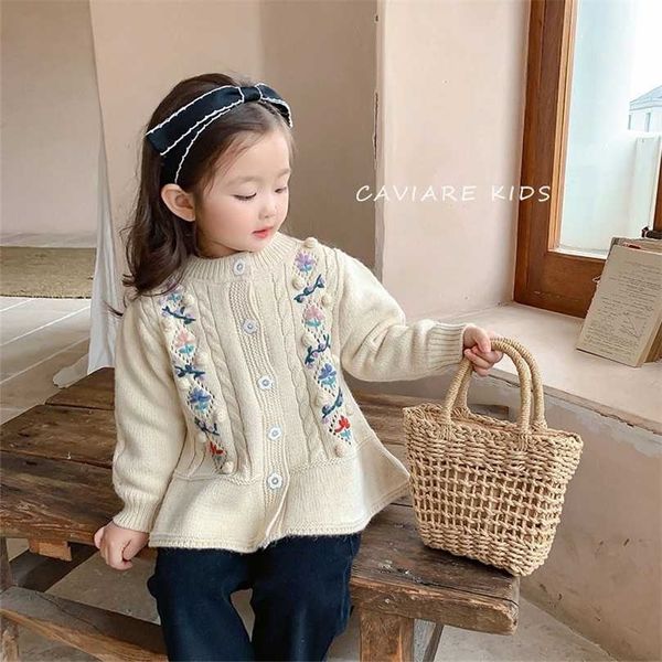 milancel autumn kids clothes floral sweater korean girl cardigan embroidered knitted fashion children outwear 211104, Blue
milancel autumn kids clothes floral sweater korean girl cardigan embroidered knitted fashion children outwear 211104, Blue