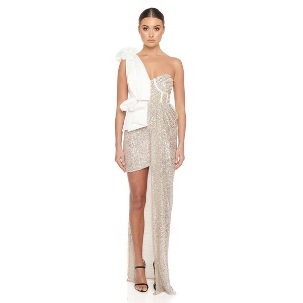 romper adyce summer women one shoulder sequins dress sleeveless ruffles club celebrity evening runway party dresses, Black;white
romper adyce summer women one shoulder sequins dress sleeveless ruffles club celebrity evening runway party dresses, Black;white