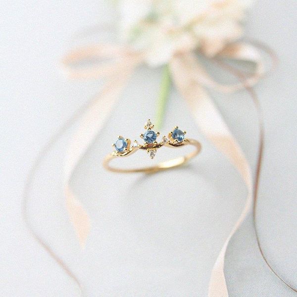 cluster rings original designer craft crown blue diamond noble ring retro luxury shining charm women silver jewelry, Golden;silver
cluster rings original designer craft crown blue diamond noble ring retro luxury shining charm women silver jewelry, Golden;silver