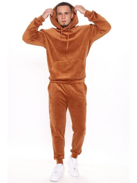 men's tracksuits men's brown hooded sweater long sleeve suit fall fashion casual daily solid color sweatpants 2021, Gray
men's tracksuits men's brown hooded sweater long sleeve suit fall fashion casual daily solid color sweatpants 2021, Gray