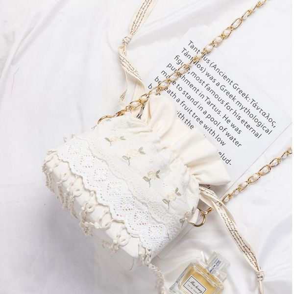 drawstring angelatracy 2021 arrival floral pearl women fresh white embroidery lace chain storage bag summer crossbody string bucket
drawstring angelatracy 2021 arrival floral pearl women fresh white embroidery lace chain storage bag summer crossbody string bucket