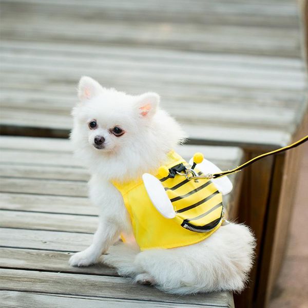 cute bee dog vest harness pet collar chest strap leash with traction rope secure for small medium dogs cats cat costumes
cute bee dog vest harness pet collar chest strap leash with traction rope secure for small medium dogs cats cat costumes