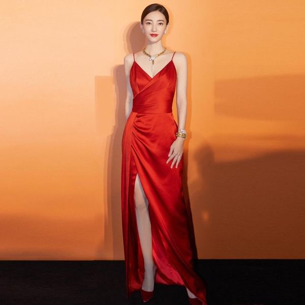 dresses red party night club female v neck split maxi spaghetti strapless floor length slip vestido de festa, Black;gray
dresses red party night club female v neck split maxi spaghetti strapless floor length slip vestido de festa, Black;gray