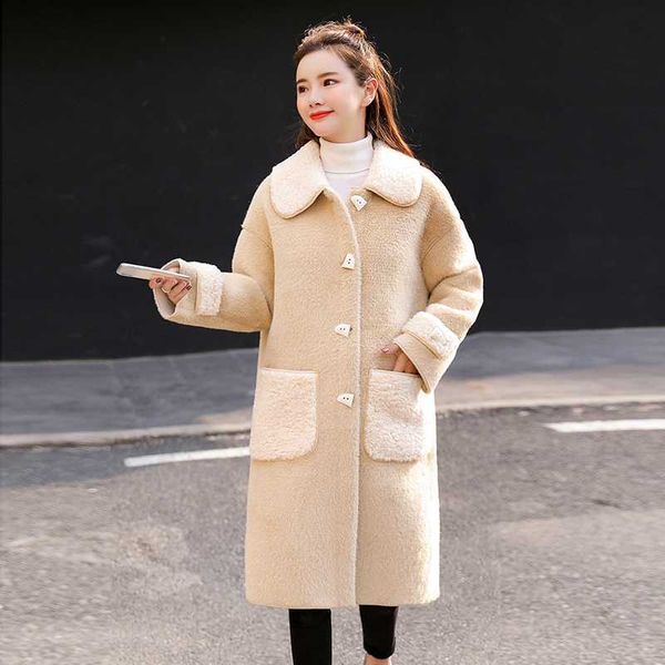 women's wool & blends women long coat loose lambswool warm elegant temperament alpaca particle fleece casual mid-length zrbc, Black
women's wool & blends women long coat loose lambswool warm elegant temperament alpaca particle fleece casual mid-length zrbc, Black