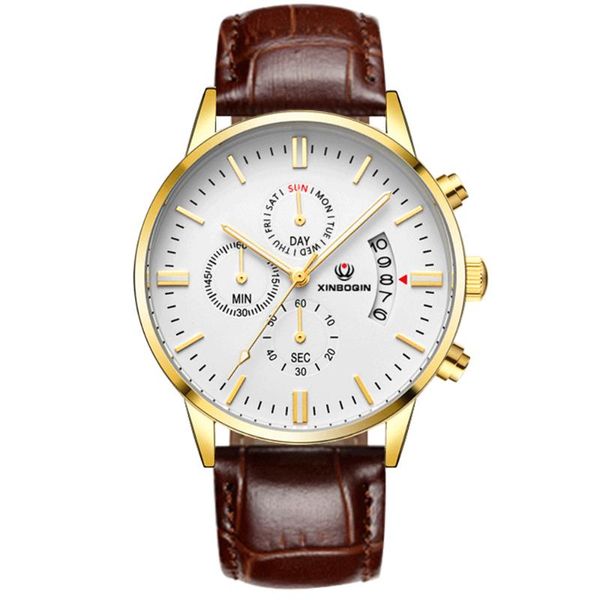 wristwatches mens watches waterproof 5atm fashion sports small three stitches multifunction leather strap quartz movement clock 3109g, Slivery;brown
wristwatches mens watches waterproof 5atm fashion sports small three stitches multifunction leather strap quartz movement clock 3109g, Slivery;brown