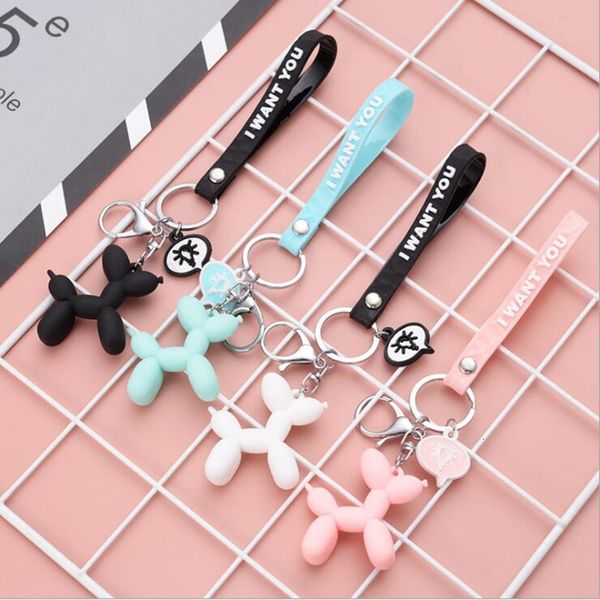 new fashion stereo cute balloon dog keychain key ring creative cartoon mobile phone bag car pendant fun keychain, Silver
new fashion stereo cute balloon dog keychain key ring creative cartoon mobile phone bag car pendant fun keychain, Silver