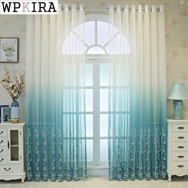 curtain & drapes rustic gradient embroidery voile for living room blue floral sheer drape lace bottom bay window tulle kitchen s017#e
curtain & drapes rustic gradient embroidery voile for living room blue floral sheer drape lace bottom bay window tulle kitchen s017#e