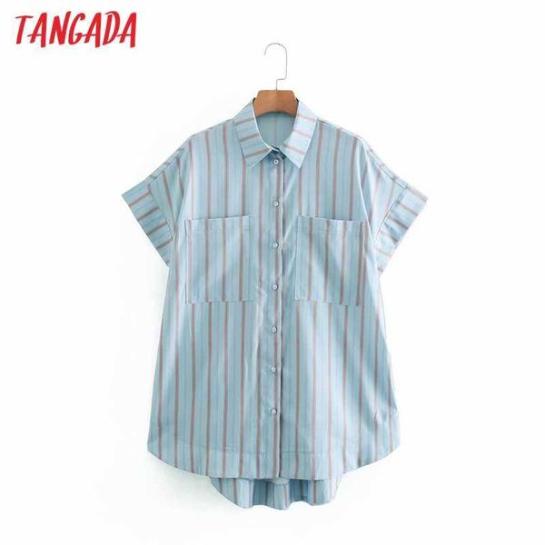 tangada women retro striped print chiffon shirt summer blouse short sleeve chic female xn328 210609, White
tangada women retro striped print chiffon shirt summer blouse short sleeve chic female xn328 210609, White