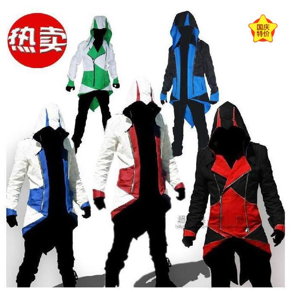 halloween costume assassin creed 3 connor et cosplay costume men's game cloth, Black;red
halloween costume assassin creed 3 connor et cosplay costume men's game cloth, Black;red