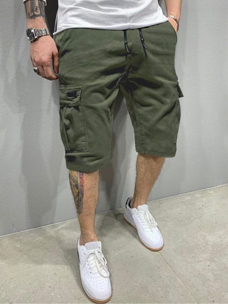 men flap pockets drawstring cargo shorts p1pk#, Black
men flap pockets drawstring cargo shorts p1pk#, Black