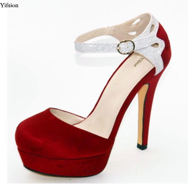 olomm women platform pumps thin high heels fashion buckle strap round toe red wedding shoes us size 4-.5 dress, Black
olomm women platform pumps thin high heels fashion buckle strap round toe red wedding shoes us size 4-.5 dress, Black