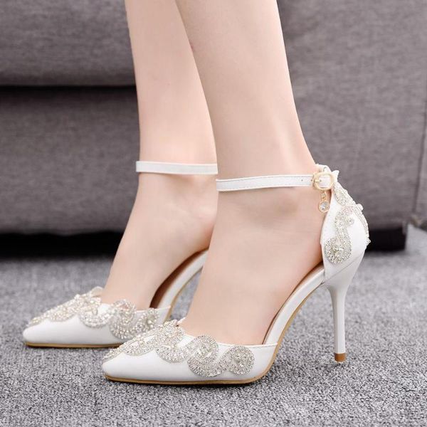 summer pointed toe large size sandals stiletto heel rhinestone wedding shoes women's party dress bridal, Black
summer pointed toe large size sandals stiletto heel rhinestone wedding shoes women's party dress bridal, Black