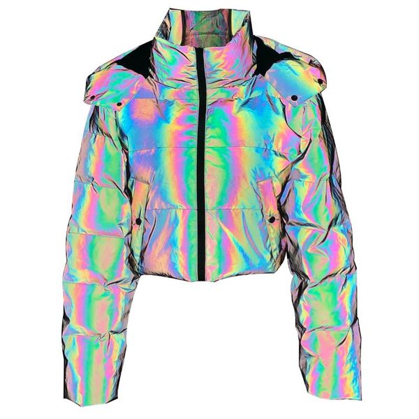 reflective jacket women fashion winter long sleeve cotton blend loose coat personality color female warm short hooded outwear women's j, Black;brown
reflective jacket women fashion winter long sleeve cotton blend loose coat personality color female warm short hooded outwear women's j, Black;brown