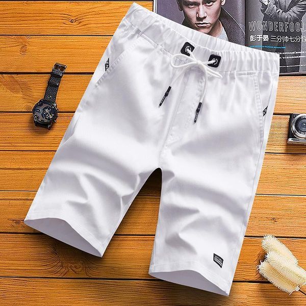 men's shorts lawrenceblack classic mens fashion cotton summer loose casual pants trend beach sports, White;black
men's shorts lawrenceblack classic mens fashion cotton summer loose casual pants trend beach sports, White;black