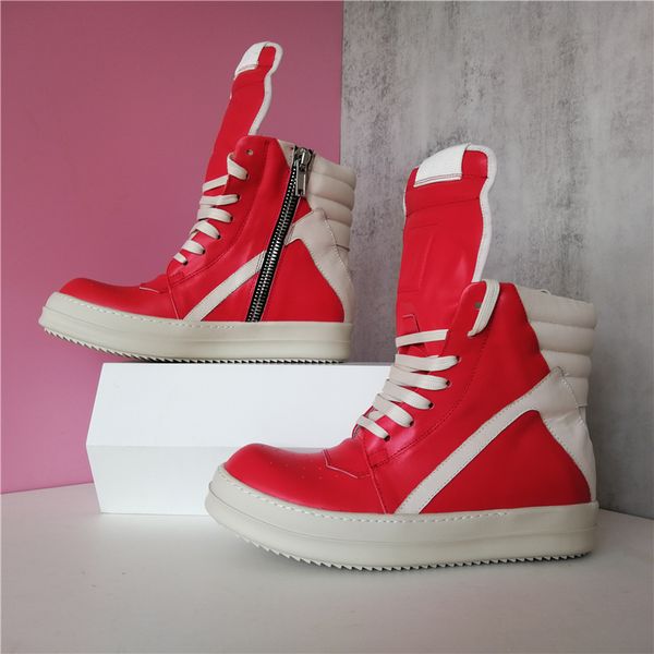 new style men ankle boots soft genuine leather mens street culture fashion sneakers red color flat boot male footwear, Black
new style men ankle boots soft genuine leather mens street culture fashion sneakers red color flat boot male footwear, Black