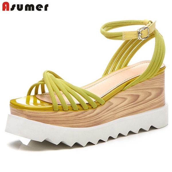 cow leather women sandals suede platform fashion solid color summer ladies wedges female shoes, Black
cow leather women sandals suede platform fashion solid color summer ladies wedges female shoes, Black
