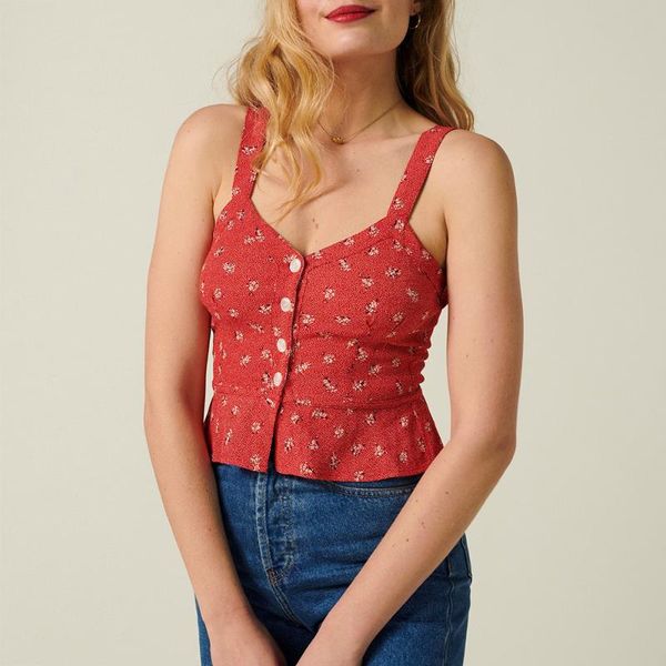 women's tanks & camis spaghetti strap tank women summer vintage print floral cami woman chiffon casual for, White
women's tanks & camis spaghetti strap tank women summer vintage print floral cami woman chiffon casual for, White