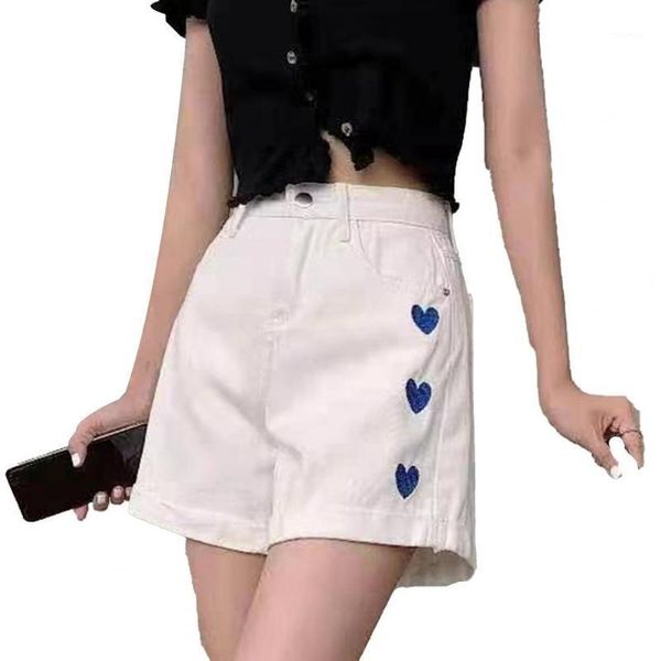 women's shorts women wide leg embroidered summer high waist loose for daily wear, White;black
women's shorts women wide leg embroidered summer high waist loose for daily wear, White;black