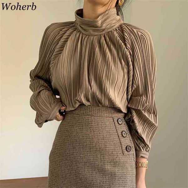 ropa de mujer women and bloues stand collar elegant formal pleated blusa ol spring korean chic casual shirts 210519, White
ropa de mujer women and bloues stand collar elegant formal pleated blusa ol spring korean chic casual shirts 210519, White