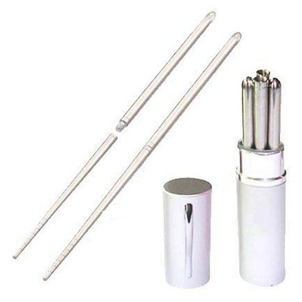 chopsticks aluminum pen shape shell stainless steel folding travel chopsticks,silver
chopsticks aluminum pen shape shell stainless steel folding travel chopsticks,silver