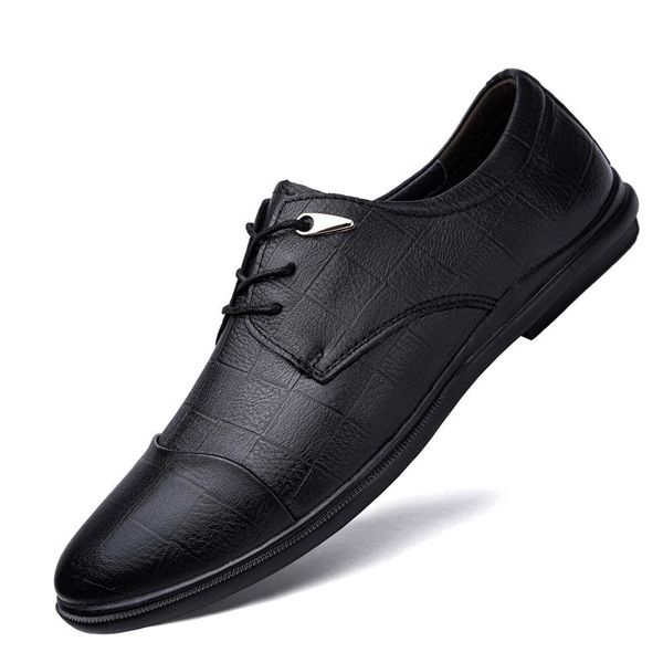 genuine leather men's shoes luxury business cow for men lace-up metal decorative eye clasp driving dress, Black
genuine leather men's shoes luxury business cow for men lace-up metal decorative eye clasp driving dress, Black