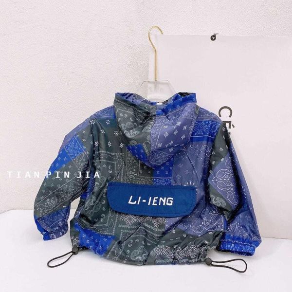 family matching outfits duoerjia children's clothing boys summer sunscreen 2021 korean baby hooded jacket loose western style, Blue
family matching outfits duoerjia children's clothing boys summer sunscreen 2021 korean baby hooded jacket loose western style, Blue