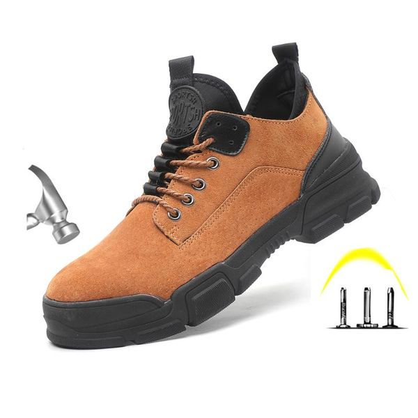 boots men's outdoor steel toe anti smashiong work protective shoes men puncture proof suede safety, Black
boots men's outdoor steel toe anti smashiong work protective shoes men puncture proof suede safety, Black