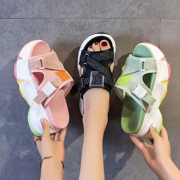 summer women chunky platform slippers british style designers open toe sandals casual shoes woman fashion beach slides, Black
summer women chunky platform slippers british style designers open toe sandals casual shoes woman fashion beach slides, Black