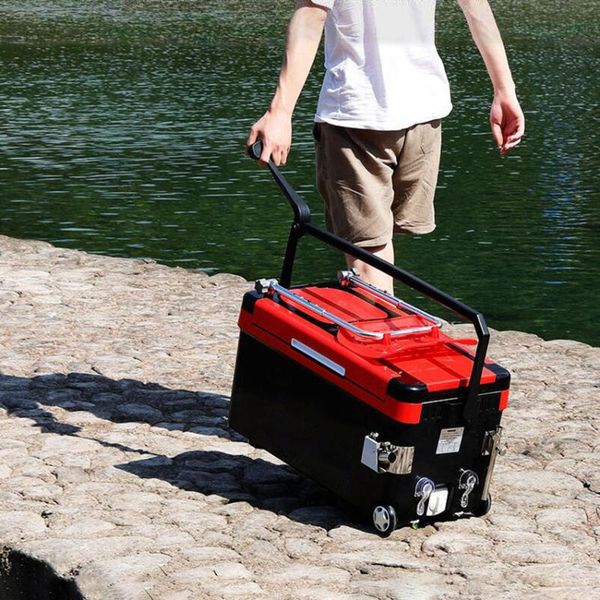 fishing box portable bucket barrel set with moving wheels handle lifting legs multi-function chair seat accessories
fishing box portable bucket barrel set with moving wheels handle lifting legs multi-function chair seat accessories