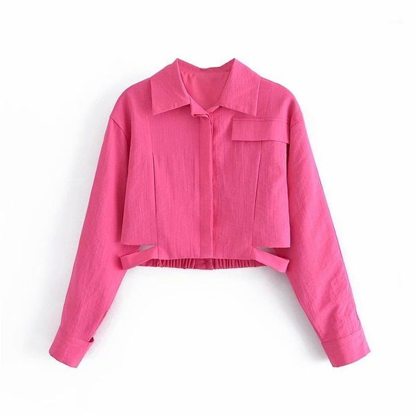 women's jackets women's women 2022 fashion solid color hem hollow elastic band jacket retro long sleeve patch pocket short streetw, Black;brown
women's jackets women's women 2022 fashion solid color hem hollow elastic band jacket retro long sleeve patch pocket short streetw, Black;brown