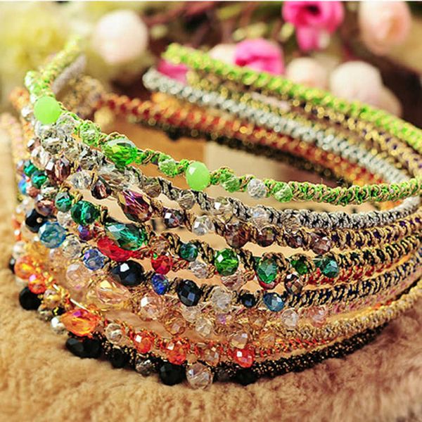 colorful irregular crystal hairpin headband with exquisite winding gold thread, Silver
colorful irregular crystal hairpin headband with exquisite winding gold thread, Silver