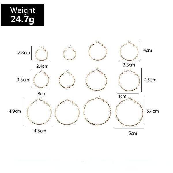 dangle & chandelier european and american design geometric circular c-shaped 6 pairs of earrings female ethnic style wedding party gift whol, Silver
dangle & chandelier european and american design geometric circular c-shaped 6 pairs of earrings female ethnic style wedding party gift whol, Silver