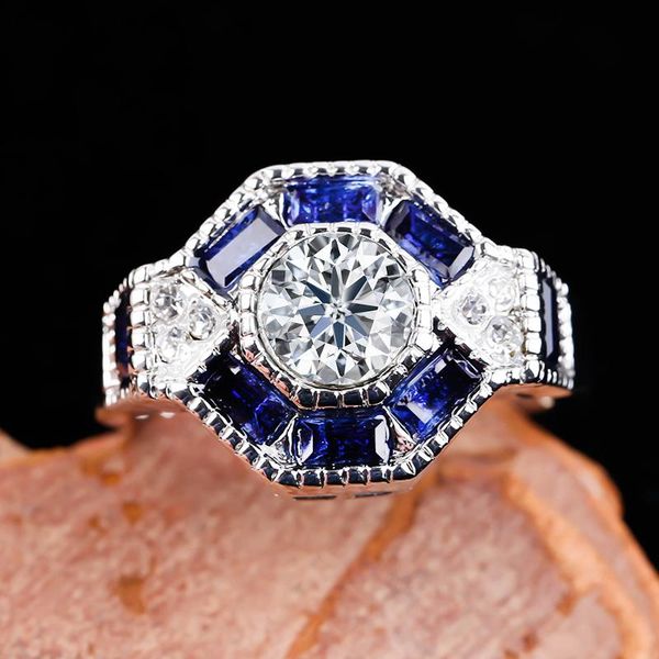 fashion lady engagement rings wedding bands jewelry classic blue crystal for women anniversary party gift, Slivery;golden
fashion lady engagement rings wedding bands jewelry classic blue crystal for women anniversary party gift, Slivery;golden