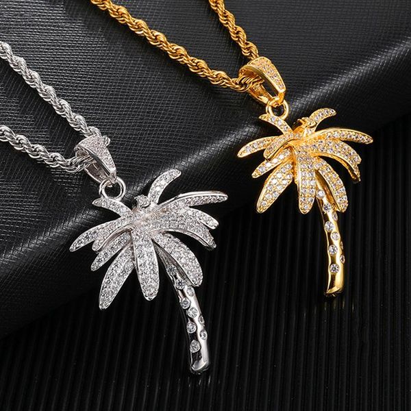 pendant necklaces hip hop bling iced out micro paved cz palm tree pendants & for men rapper jewelry with tennis chain, Silver
pendant necklaces hip hop bling iced out micro paved cz palm tree pendants & for men rapper jewelry with tennis chain, Silver