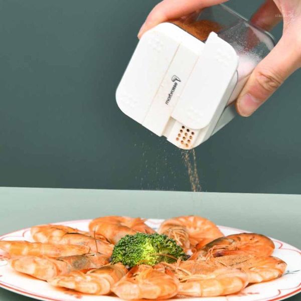 storage bottles & jars 1pc seasoning box plastic transparent 4 grid pepper spice shaker salt jar condiment bottle kitchen gadgets
storage bottles & jars 1pc seasoning box plastic transparent 4 grid pepper spice shaker salt jar condiment bottle kitchen gadgets