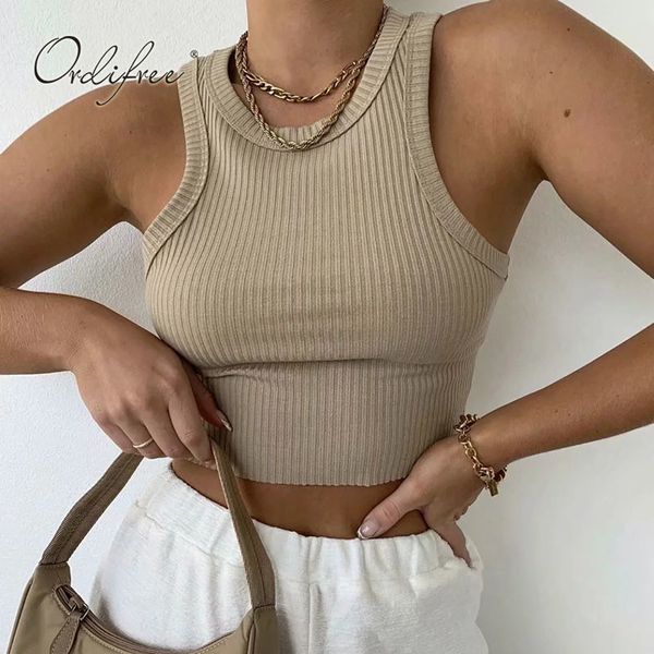 summer women knitted tank sleeveless short tees female camisole vest 210415, White
summer women knitted tank sleeveless short tees female camisole vest 210415, White