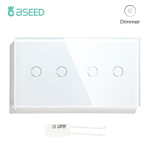 smart home control bseed double 2gang 1way dimmer touch light switch crystal panel wall switches sensor dimmable led eu standard
smart home control bseed double 2gang 1way dimmer touch light switch crystal panel wall switches sensor dimmable led eu standard