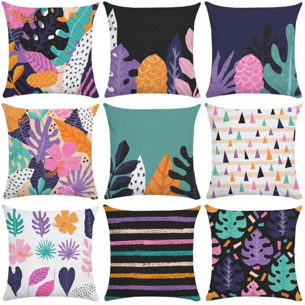 cushion/decorative pillow 45*45cm colorful tropical plant leaf pillowcase soft short-plush cushion cover throw pillows outdoor el garden
cushion/decorative pillow 45*45cm colorful tropical plant leaf pillowcase soft short-plush cushion cover throw pillows outdoor el garden