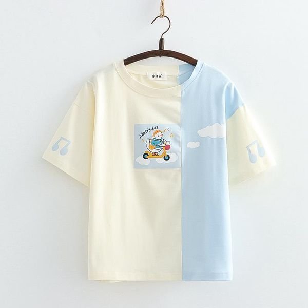 japanese girls t-shirt cute cartoons printed o neck short-sleeved shirt womens summer women's, White
japanese girls t-shirt cute cartoons printed o neck short-sleeved shirt womens summer women's, White